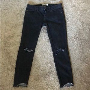 Free people destroyed ankle skinny